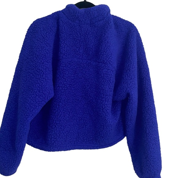 Zenana Royal Blue Sherpa Jacket Size Large - Picture 2 of 7